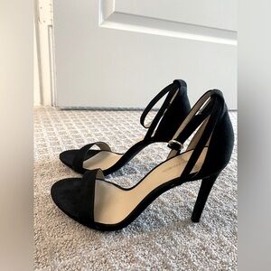 Banana Republic Faux Suede Heel & Strap Sandals 7
